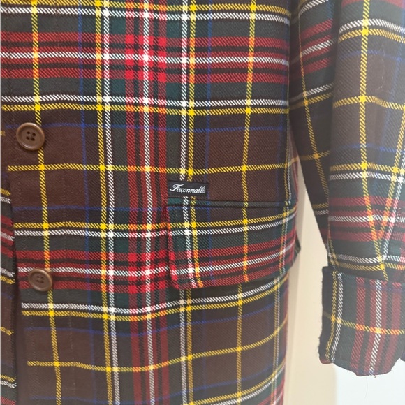 Faconnable Multicolor Plaid Wool Jacket - Picture 4 of 8